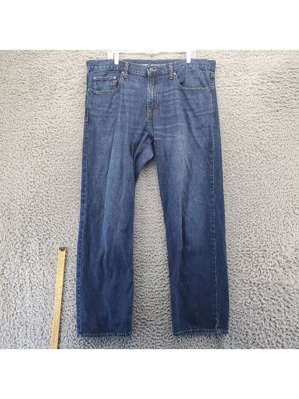 Old Navy Jeans Mens 38X32 Blue Straight Fit Stretch Denim *Read*